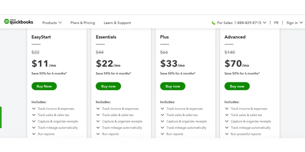 Quickbooks Pricing