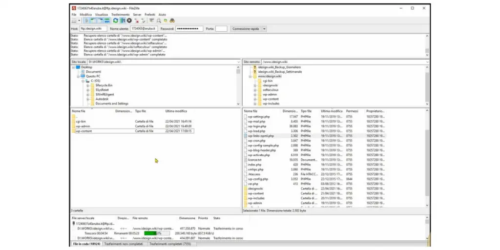 Shared Folders of FileZilla