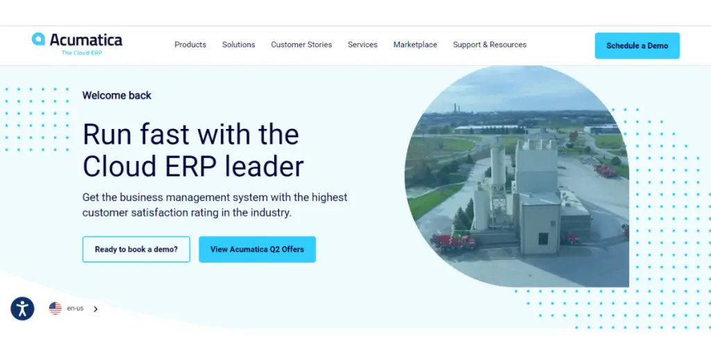Acumatica Web Page