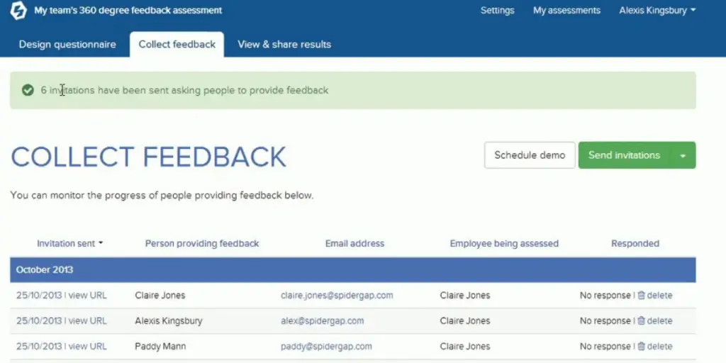 Collect Feedback of Spidergap