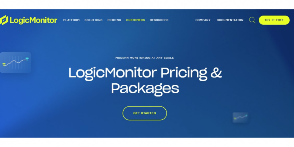 Webpage of Logic Monitor