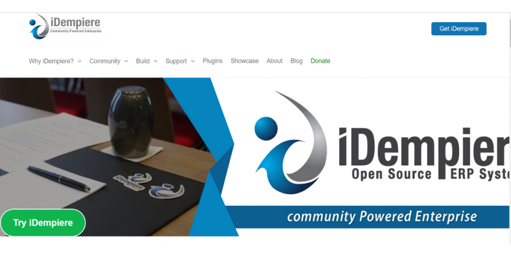 Webpage of iDempiere