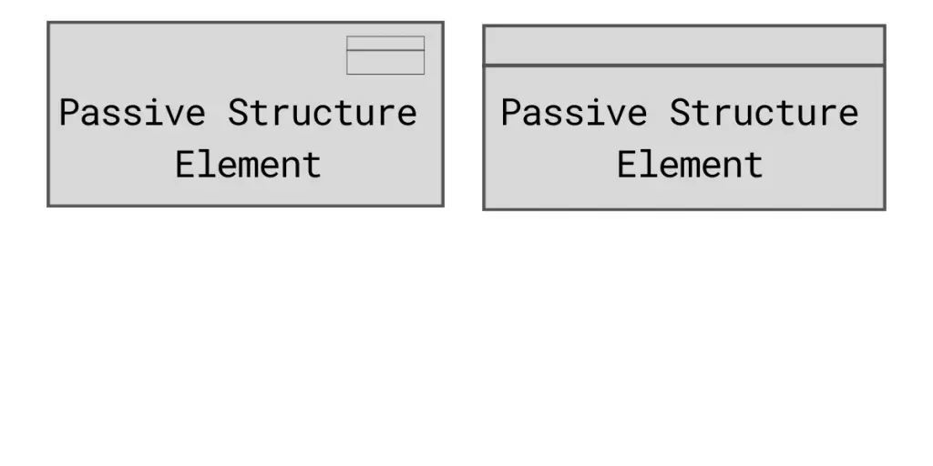 Passive structure Element Notation