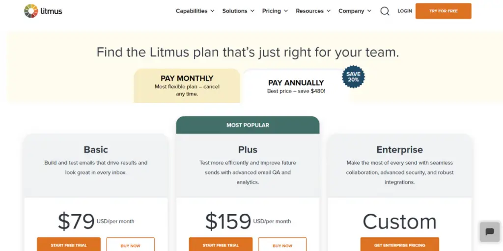 Pricing Litmus