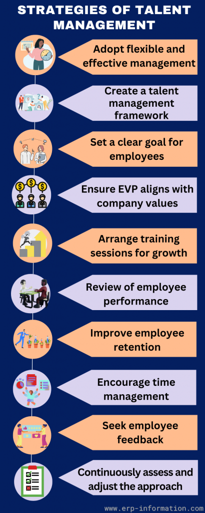 Infographic of Strategies of Talent Management 