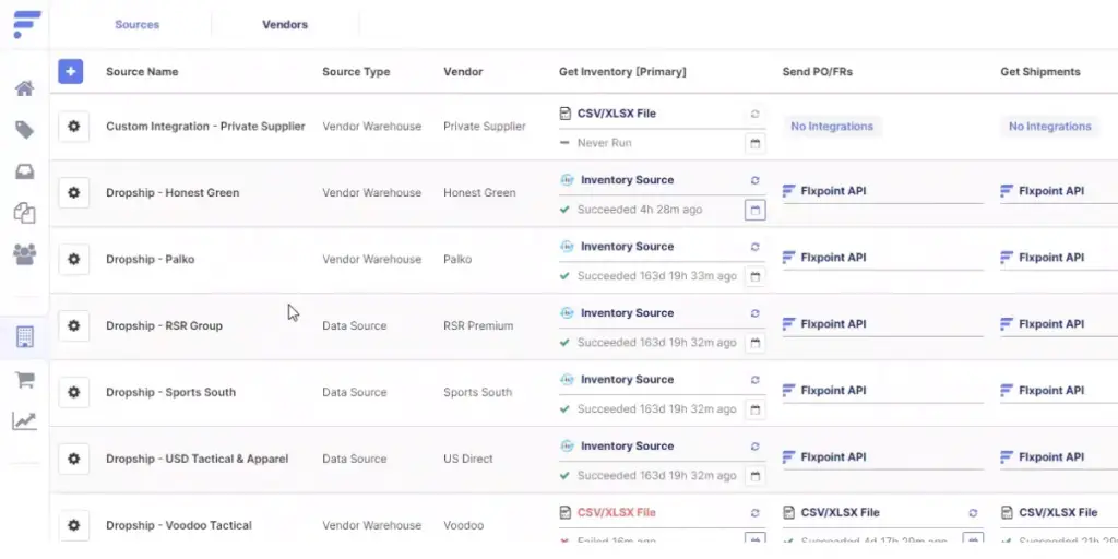 Vendors Sources of Flxpoint