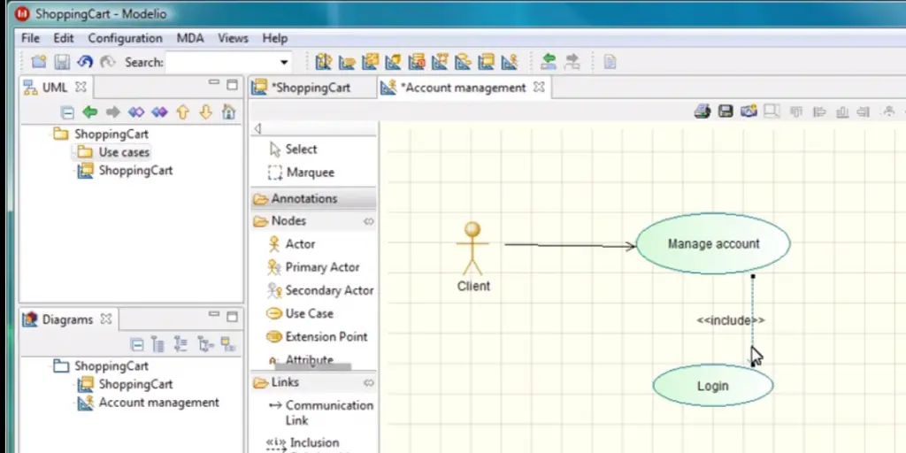 Account Management of Modelio