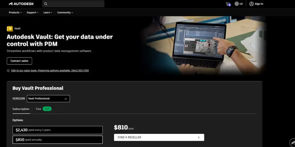 Pricing of Vault Professional