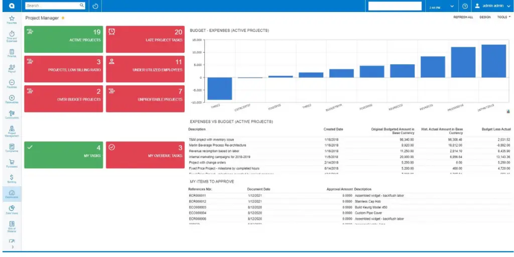 Construction Project Management of Acumatica