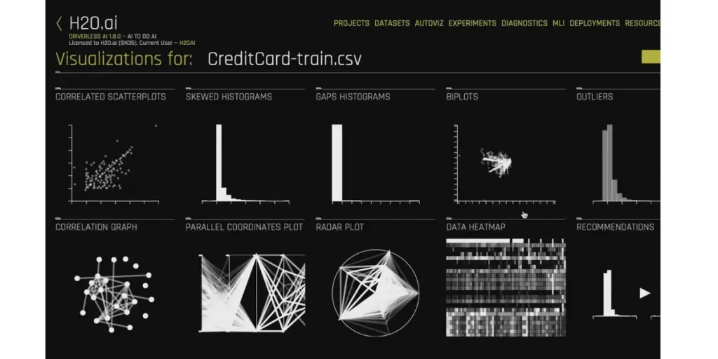 Visualizations of H20.ai