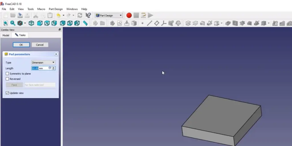 Model of FreeCAD