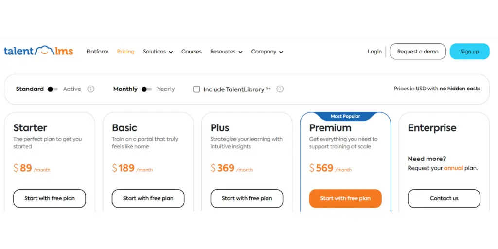 talentlms-standard-monthly-pricing 