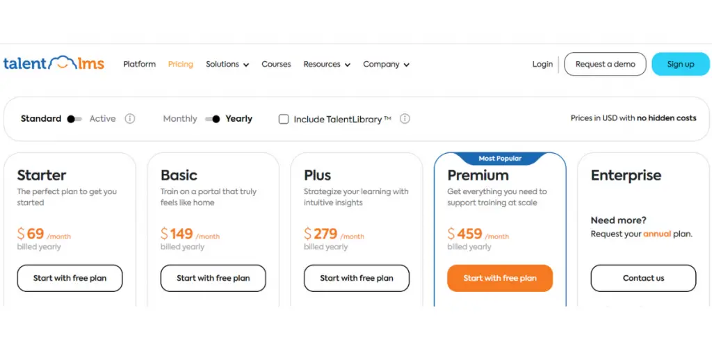 talentlms-standard-yearly-pricing 