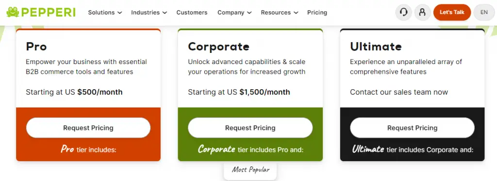  Pricing Of Pepperi