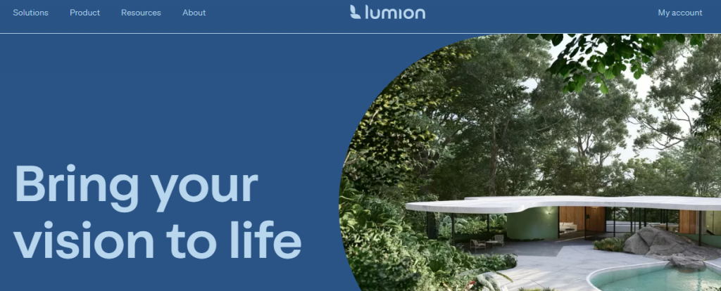 Webpage Of Lumion