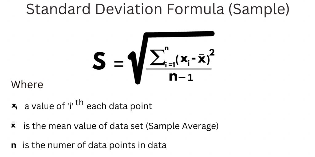 Standard Deviation Formula for Sample