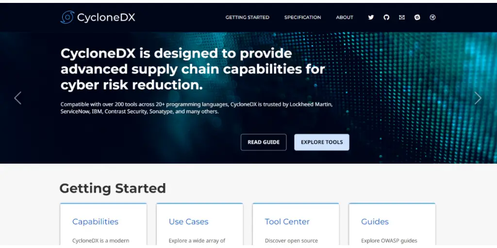 CycloneDX webpage
