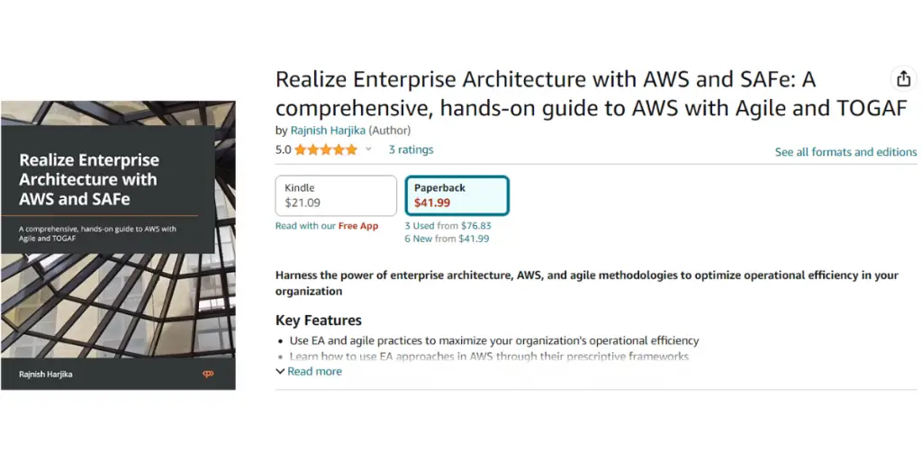 Realize Enterprise Architecture with AWS and SAFe