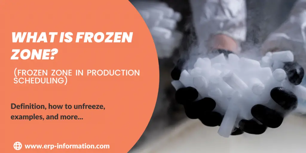 Frozen Zone in Production Scheduling and 