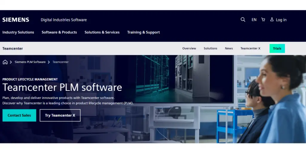 Siemens webpage