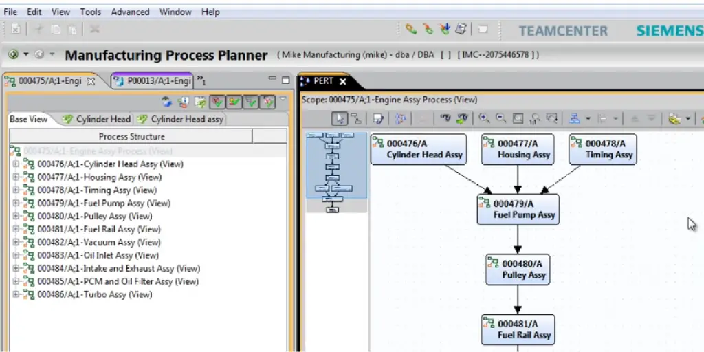 Siemens Manufacturing process planner 