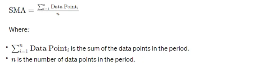 simple moving average forecast calculator