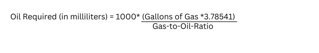 oil and gas ratio calculator