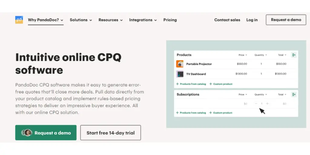 PandaDoc CPQ System