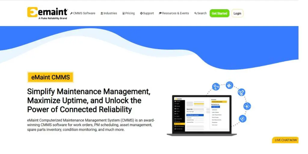 Webpage of emaint