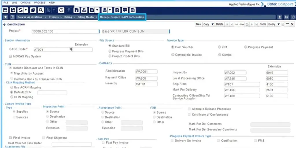 Identification of Deltek