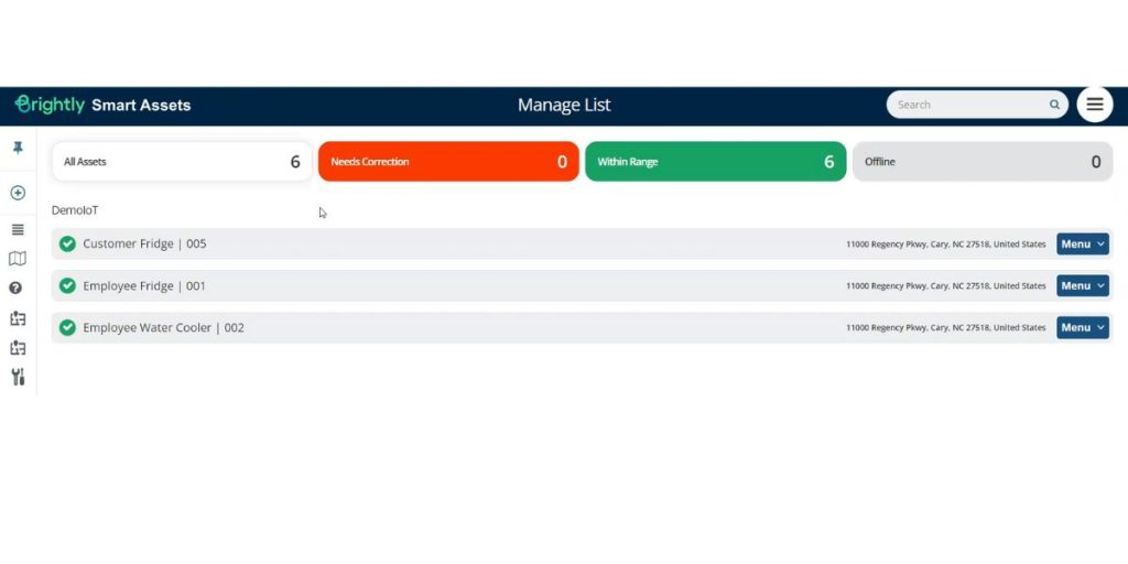 Manage List of Brightly