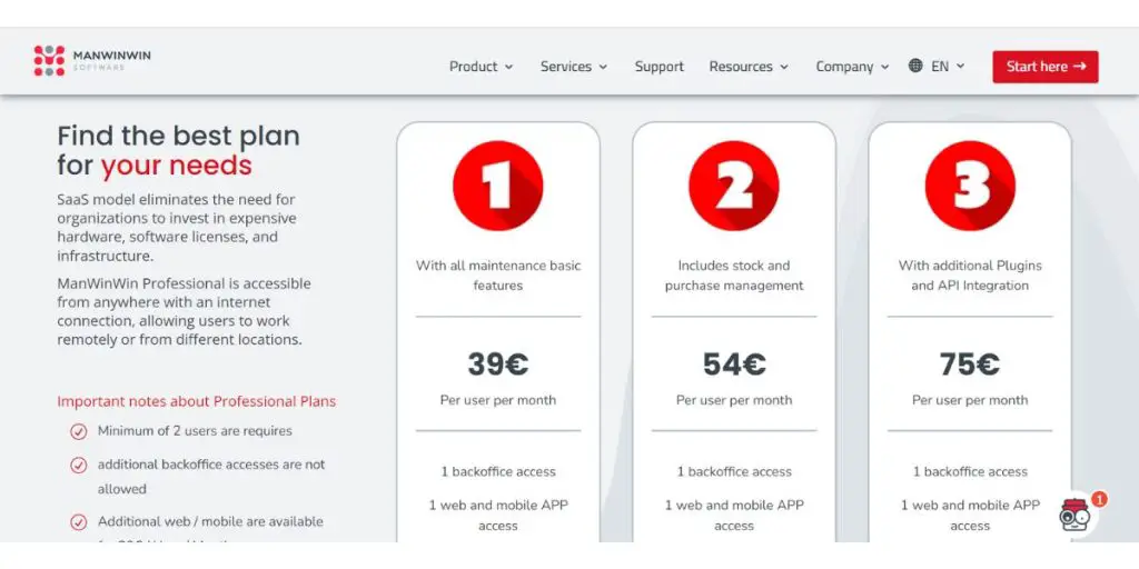 Manwinwin Pricing
