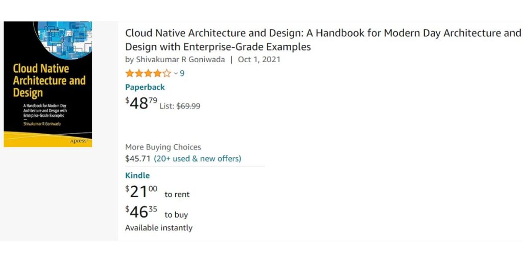 Cloud Native Architecture and Design