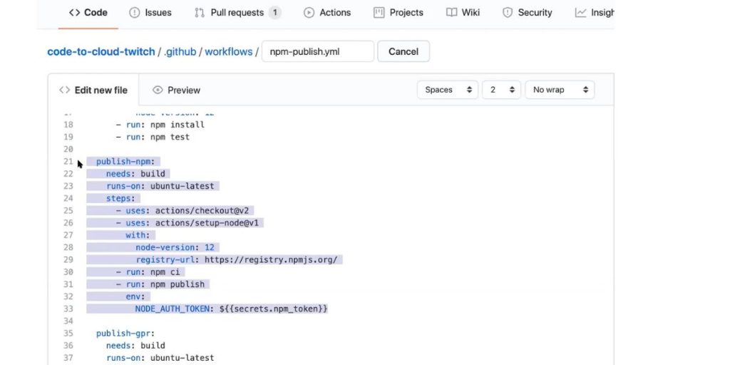 Edit new file of Github